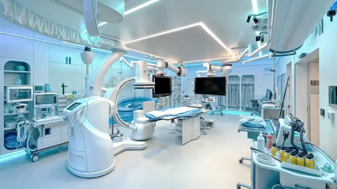 Iluminación LED en quirófano del Hospital Clínic de Barcelona, proyecto lumínico técnico realizado por Luxes.