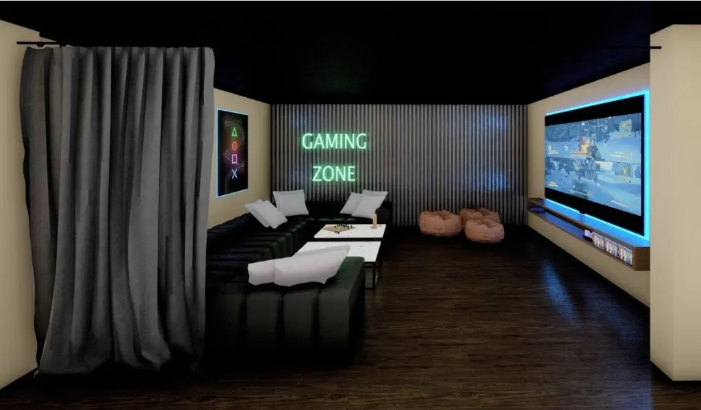 Proyecto de iluminación gaming zone Residencia Blau